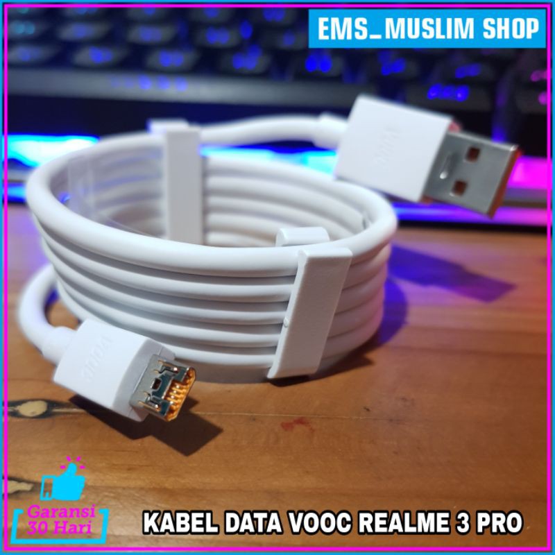 Kabel Data Realme Vooc Fast Carging Realme 3 Pro ORIGINAL 100% Micro USB