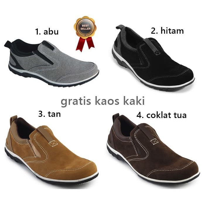 Sepatu Slip Onpria Premium Distro Josh Joe Sneakers Sports Pria Santai Sobu