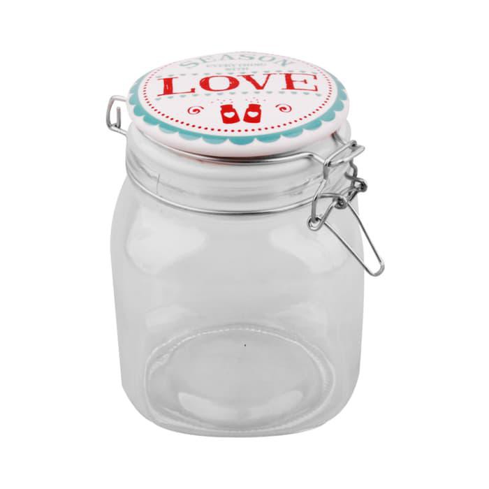 TOPLES MAKANAN  ZION LOVE LID GLASS JAR ORIGINAL