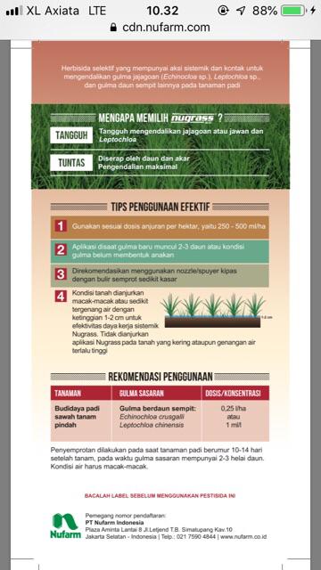 Herbisida Nugrass 250ml