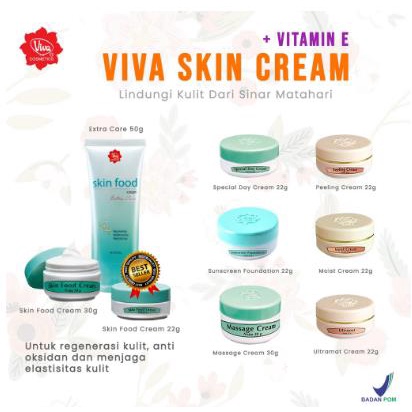 ^ KYRA ^ Viva Sunscreen Collagen Foundation Alas Bedak UV Filter Night Cream Peeling Wrinkle Cream