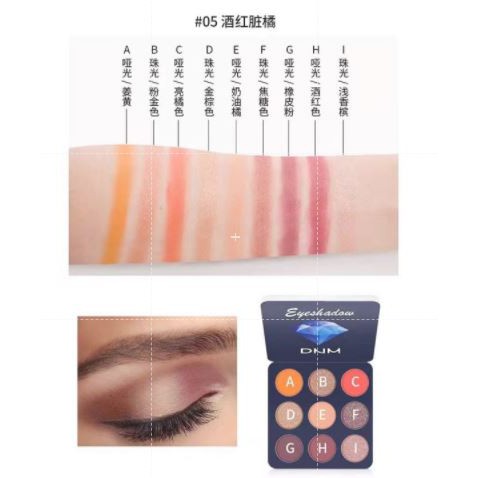 DNM Eyeshadow Palette 9 Warna Diamond New