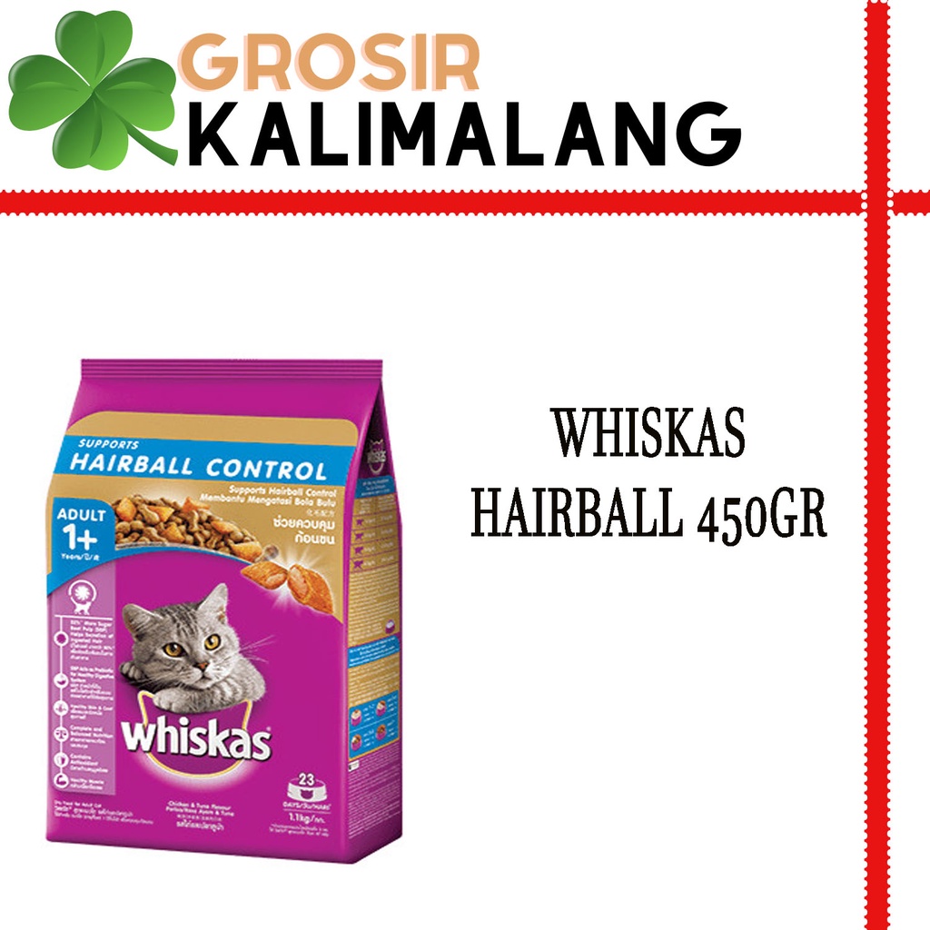 Whiskas Chicken Tuna/Hairball Control 450gr