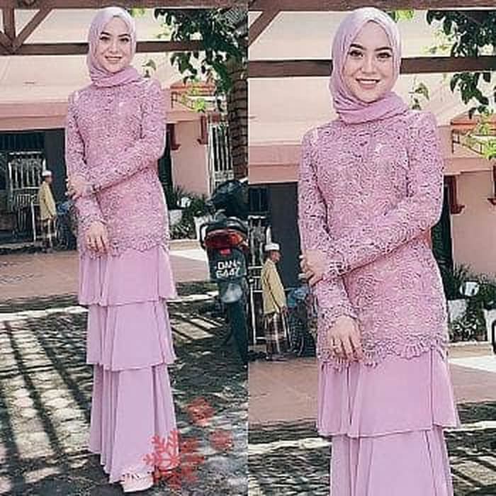 Dress Fashion Dress Pesta Dress Super Jumbo Mewah Scuba Tebal Ds6 3540FW Maxy Susun Madam