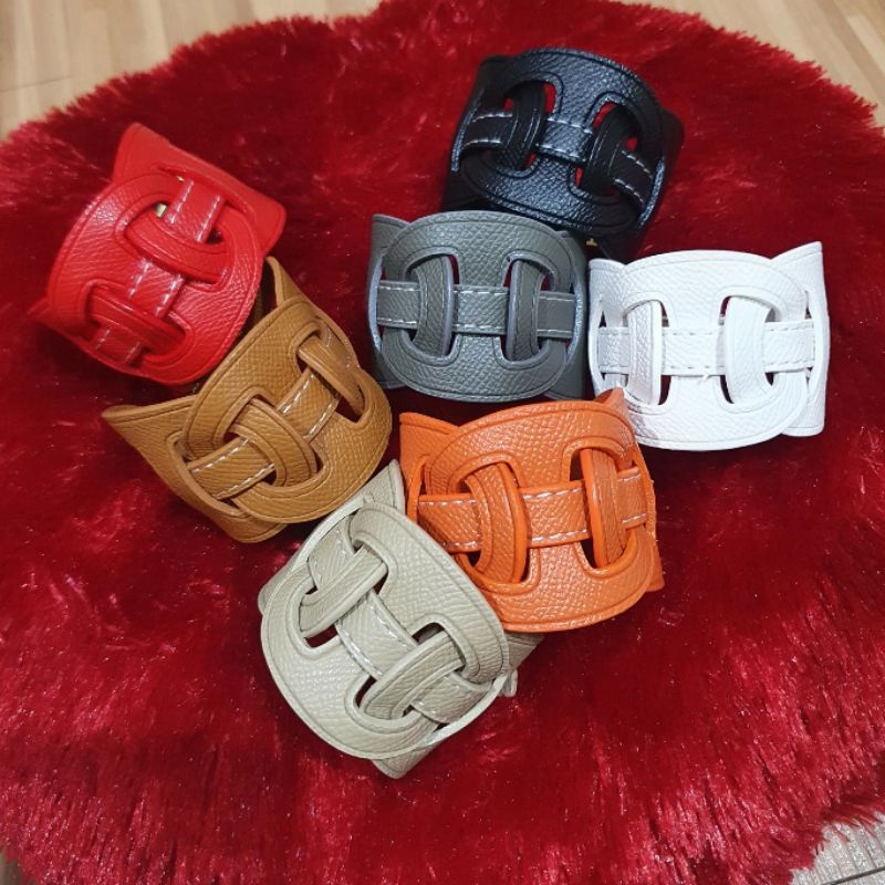 New Gelang kulit  Premium Quality Gelang tangan kulit branded band fashion import 9283