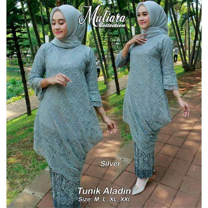 Setelan Kebaya Tunik Aladin Brukat