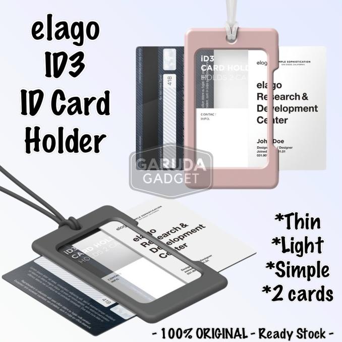 

Elago ID3 ID Card Holder Strap Name Tag Kerja Kantor NameTag Nama Dada