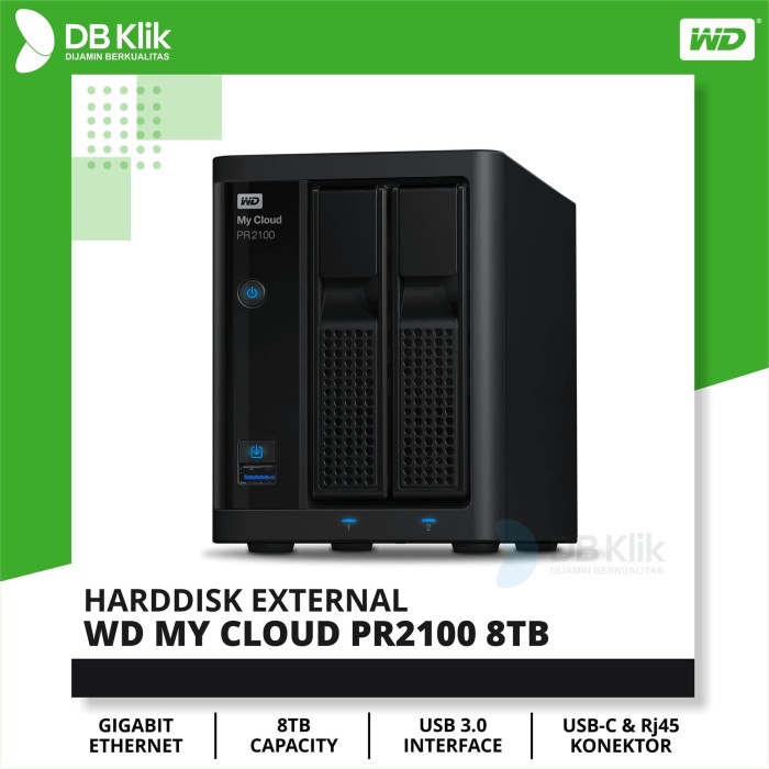 Harddisk External WD MY CLOUD PR2100 8TB USB 3.0 | MYCLOUD PR 2100 8TB