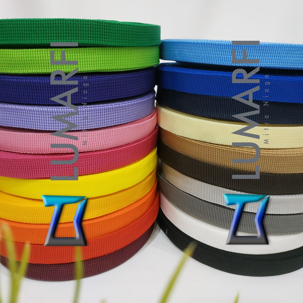 [METERAN] Tali Webbing Tali Bisban Tebal Tas 2 cm 2,5 cm