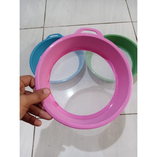 saringan santan bahan plastik ukuran 20 cm