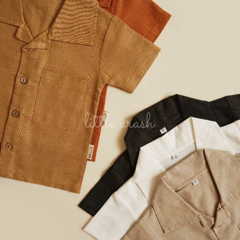 Domikado | Kai Shirt | Kemeja anak bahan linen | Atasan anak