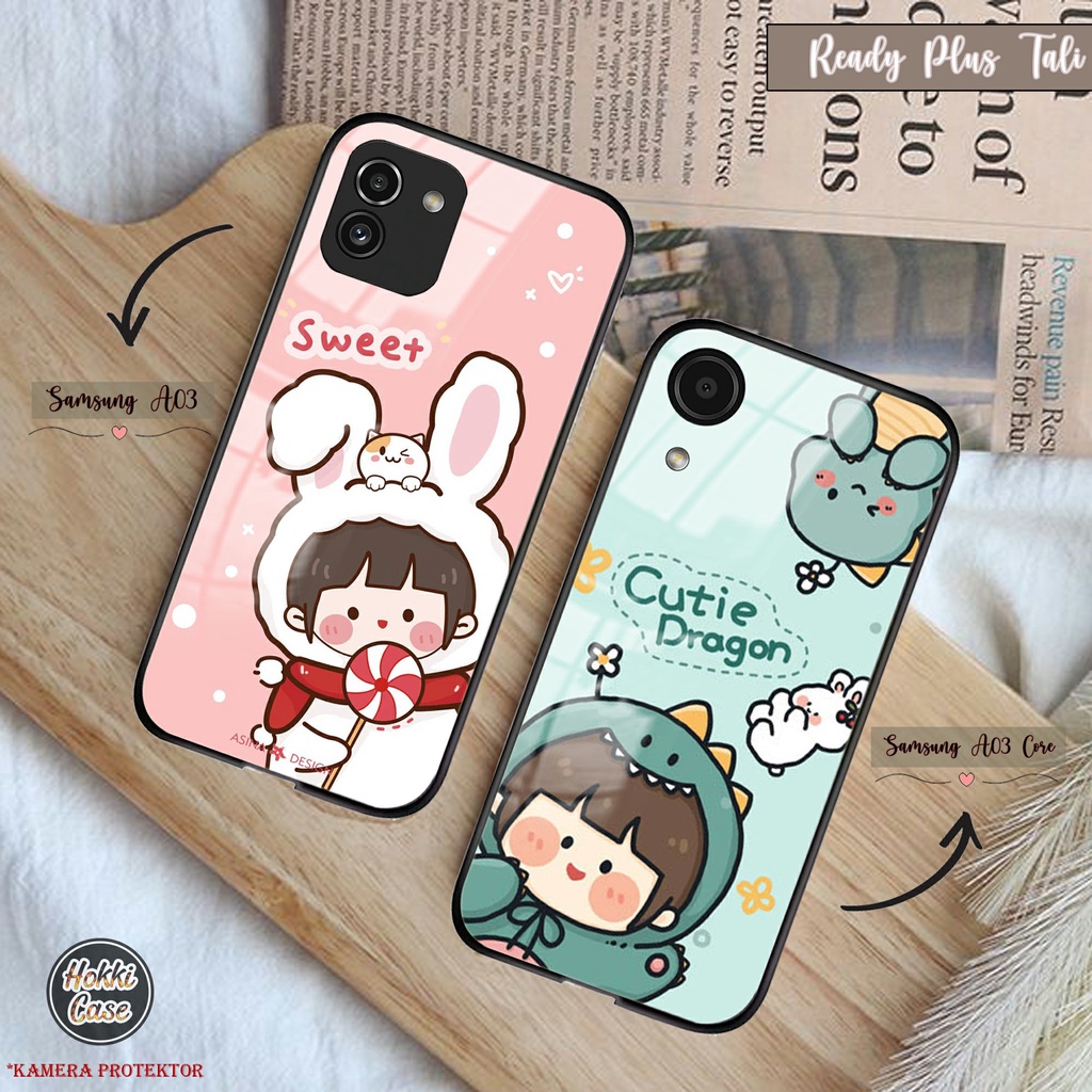 Softcase Kaca Samsung A03 Core Samsung A03  [15H] - Soft Case Kaca Tali - Case Hp Samsung A03 - Kesi