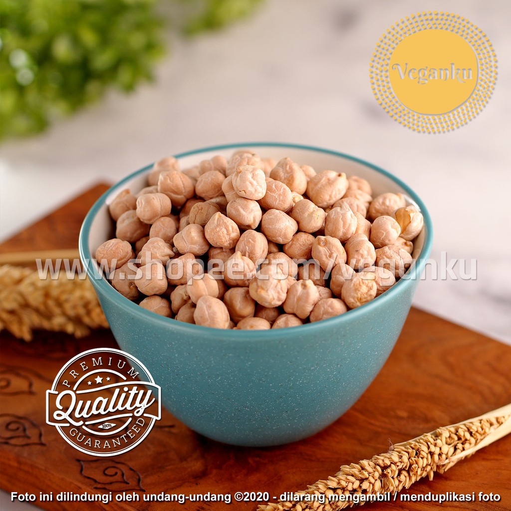 

Veganku - CHICKPEAS 1kg Premium Kacang Arab Organik Garbanzo Mentah