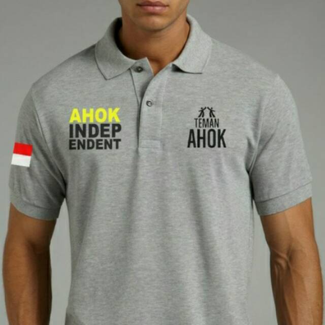 Kaos kerah/polo shirt AHOK misty