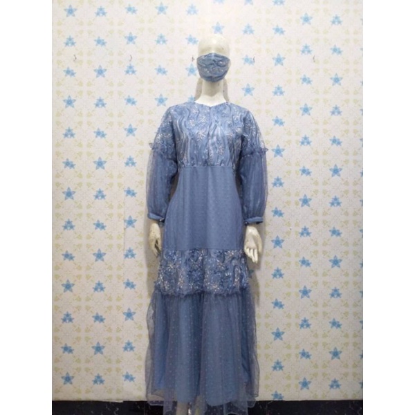 gamis brokat tile