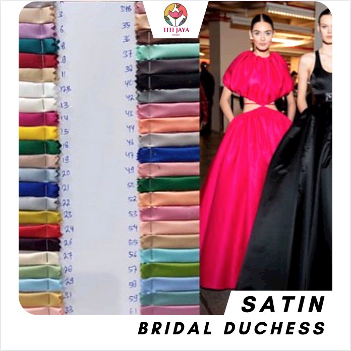 Kain SATIN BRIDAL DUCHESS PREMIUM ORI / Dutches Saten / Dutchess Sateen / Duches