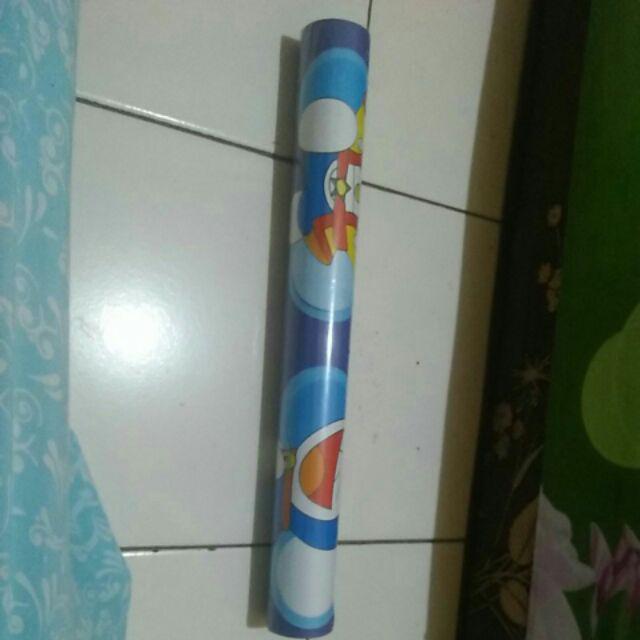 Homewallpaper - Wallpaper Sticker Dinding Motif Polkadot Doraemon 45cm X 10 M | Walpaper Kamar Anak