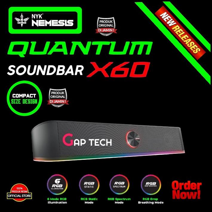 Nyk Nemesis X60 / X 60 Quantum Gaming Soundbar Speaker Original