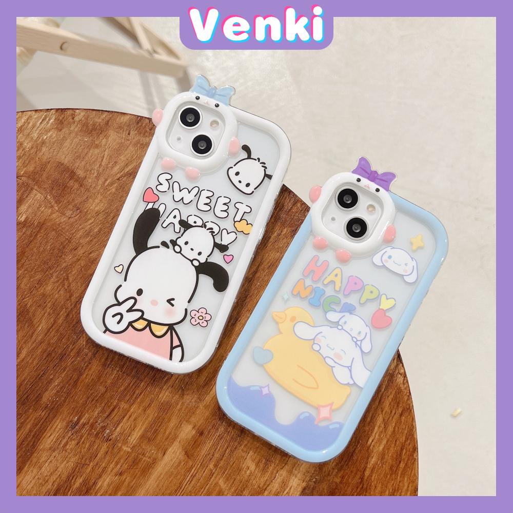 iPhone Case Silicone Soft Case Clear Case Airbag Shockproof Protection Camera Varnish Feel Bow Cartoon Cute Compatible For iPhone 11 Pro Max 13 Pro Max 12 Pro Max 7Plus xr XS Max