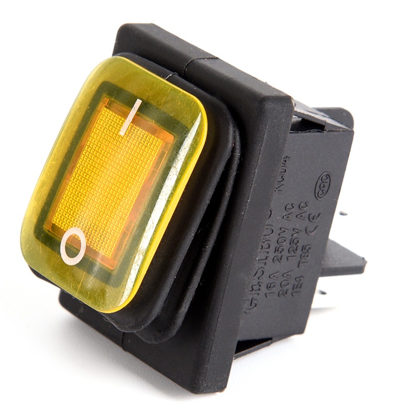 (dreamdreaming.id) Saklar Rocker Switch 4 Pin 12V Anti Air Dengan Lampu LED Untuk Mobil / Perahu