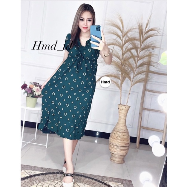 DASTER ELSA ANDIN / DASTER KEKINIAN / DASTER ELSA / DASTER ANDIN / DASTER SERUT DADA MODEL TERBARU-Motif hijau