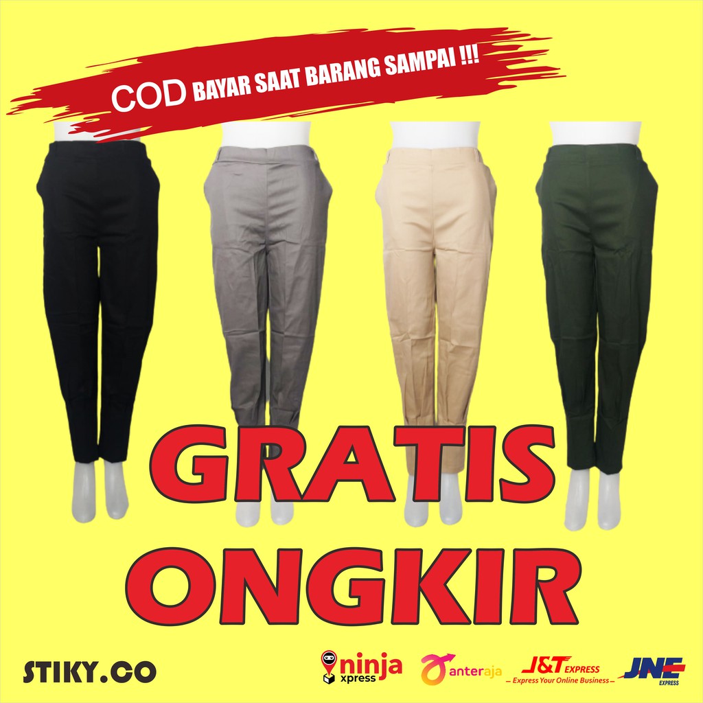 CELANA WANITA KOREA - CELANA KEKINIAN - CELANA TERBARU WANITA - JOGER PANTS PANJANG MURAH JUMBO