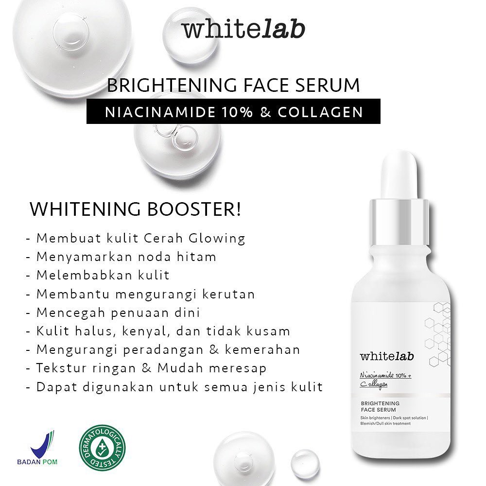 WHITELAB Indonesia / Facial Wash Hydrating Essence Toner Serum Ampoule Day Night Underarm Eye Cream Sunscreen Clay Mask Masker Gel Body Soap / Face Acne Brightening Mugwort Heartleaf Niacinamide Peeling Calming Paket Wajah Lengkap Set Sabun Krim Pelembab