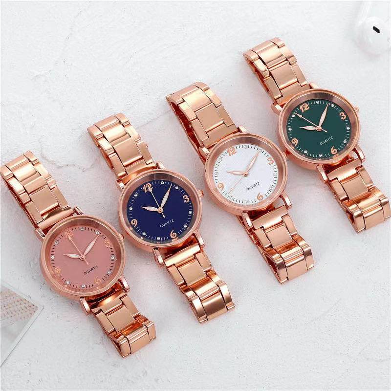 Jam Tangan Wanita Stainless Steel Analog Quartz Korean Fashion / Jam Tangan Rantai Wanita Import-2