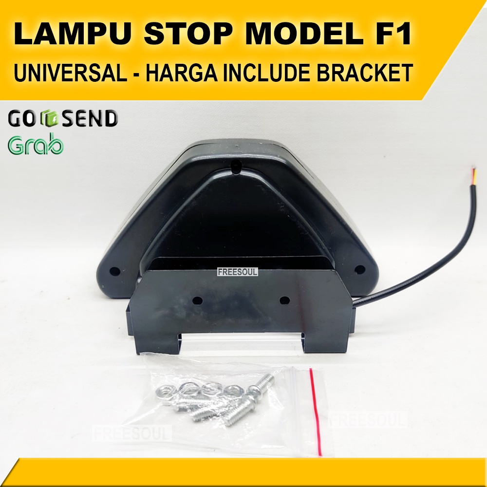 Lampu Stop Model F1 / Lampu Rem GT / Lampu Stop Segitiga Dua Mode