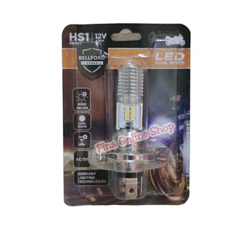 Bohlam Lampu LED Kaki 1 Osram T19 / CRun / Moto Led / Moscow / HS1 / MBK-HS1