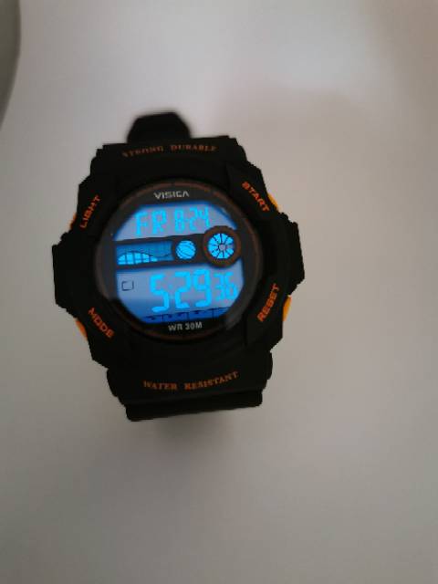 Visica Jam tangan digital Sporty water Resist 6217