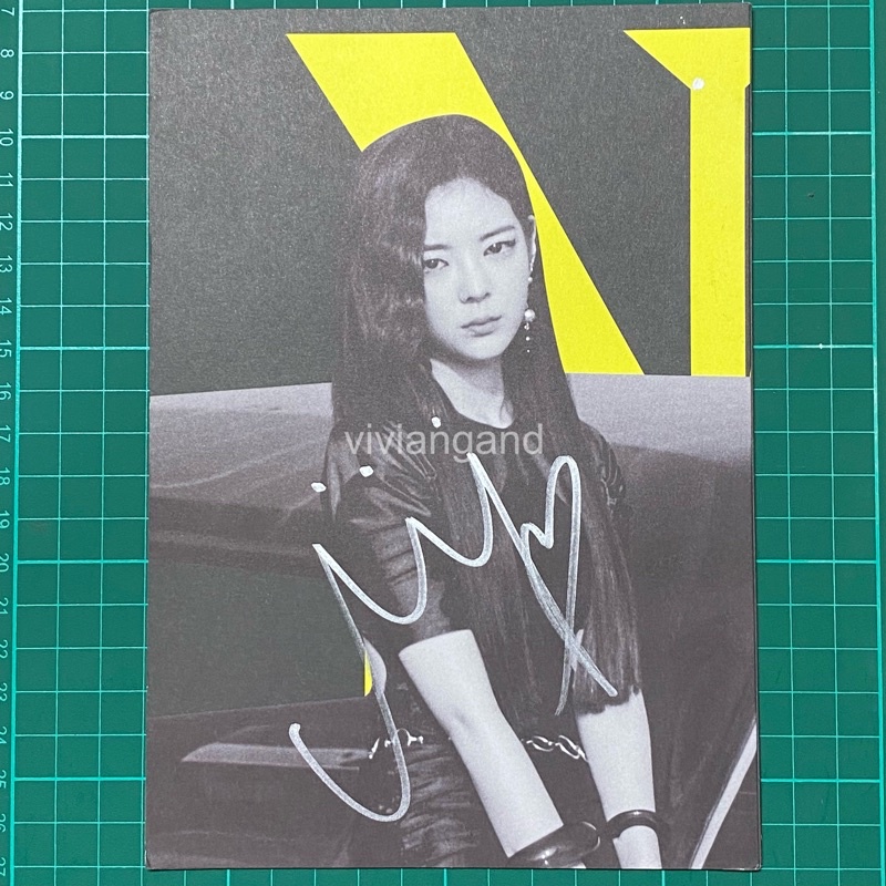 ITZY NOT SHY Lyrics Paper Signed Chaeryeong