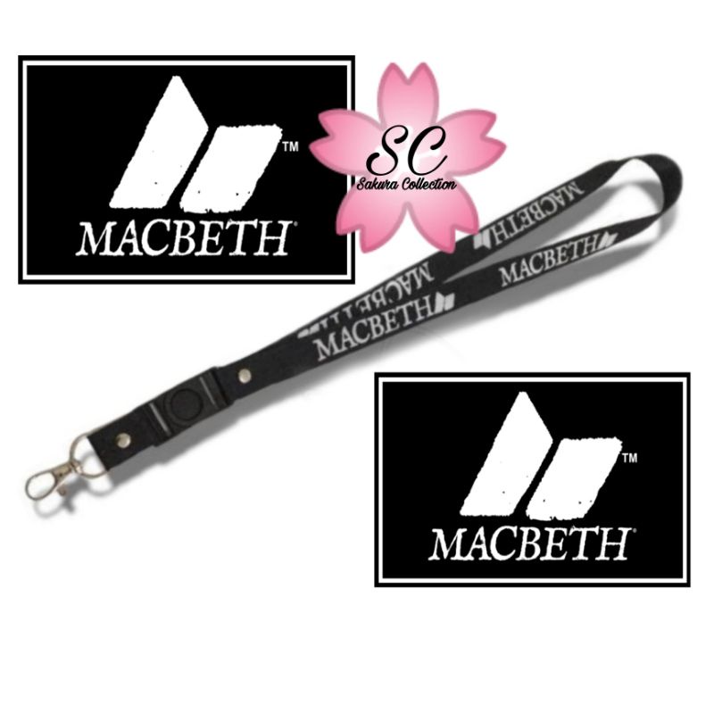 TALI LANYARD MACBETH LOGO BRAND - Gantungan Kunci HP