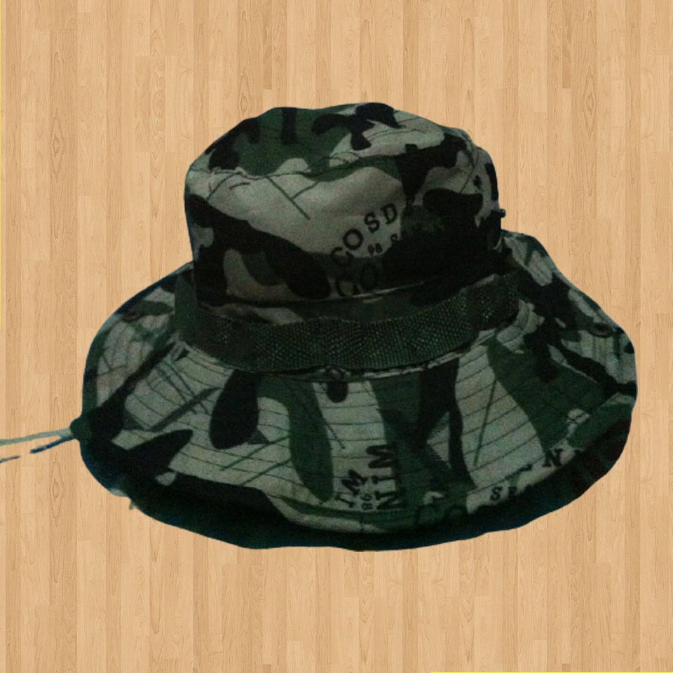 Topi RIMBA CAMO no tag Second import topi rimba second topi outdoor murah topi pl murah thrift shop