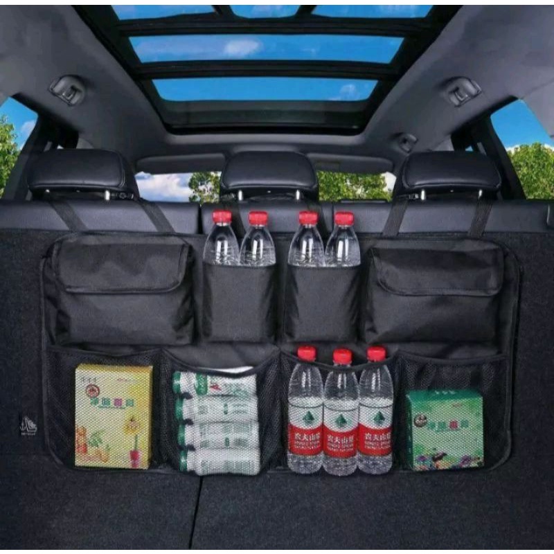 Car seat organizer tas bagasi/tas penyimpanan belakang bagasi jok mobil