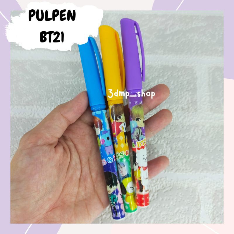 Pulpen bts bt21 gel koya tata rj chimmy cooky