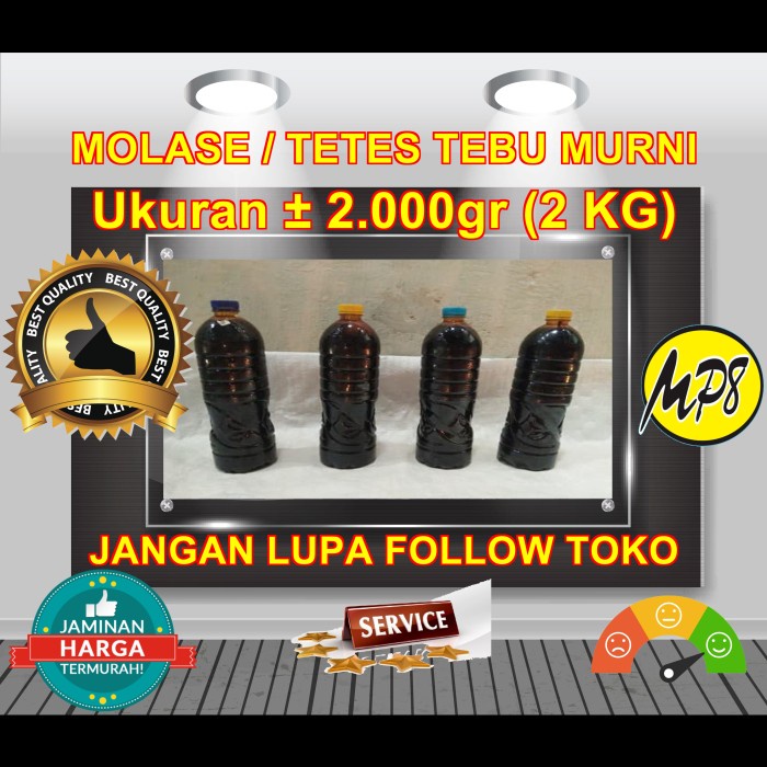 20111wdr Molase / Molases / Molasses / Tetes Tebu 100% Murni Ukuran 2 Kg Ds201S