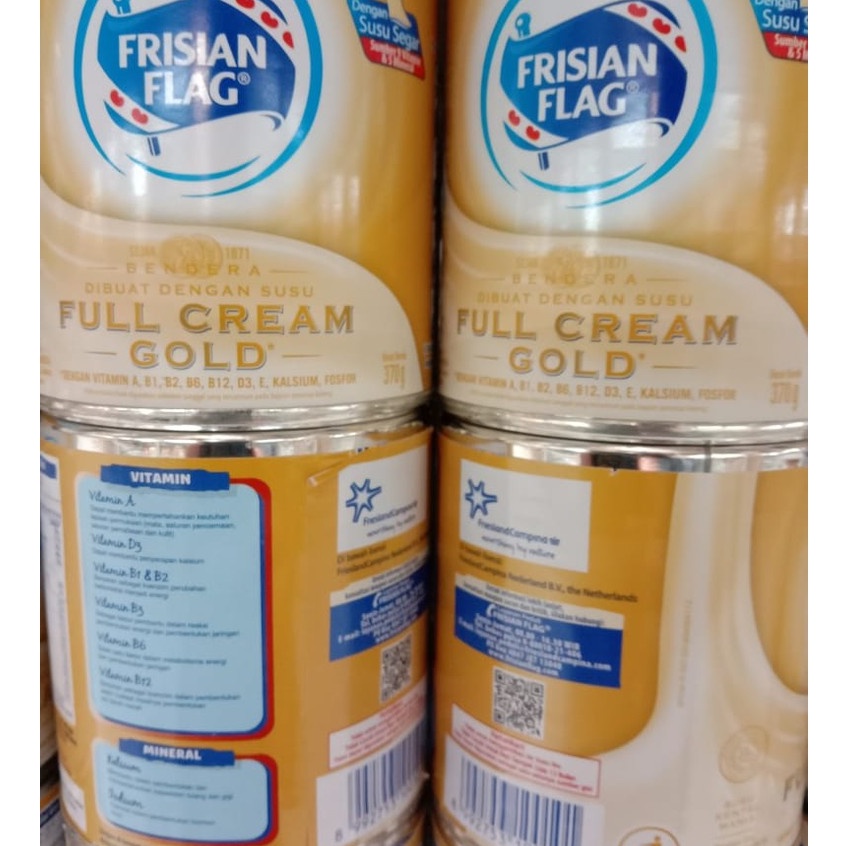 

RB Frisian Flag Full Cream Gold 370 gr