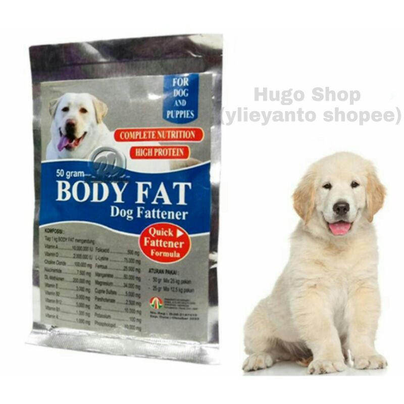 Body Fat Dog Fattener 50 gram / vitamin penggemuk anjing