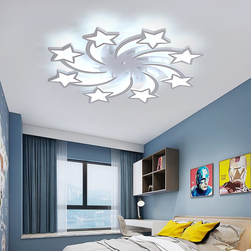LED lampu  gantung  chandelier modern bintang ruang  tamu  