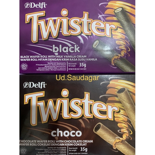 

Delfi Twister Minis / Twister Mini Box Chocolate Wafer Roll