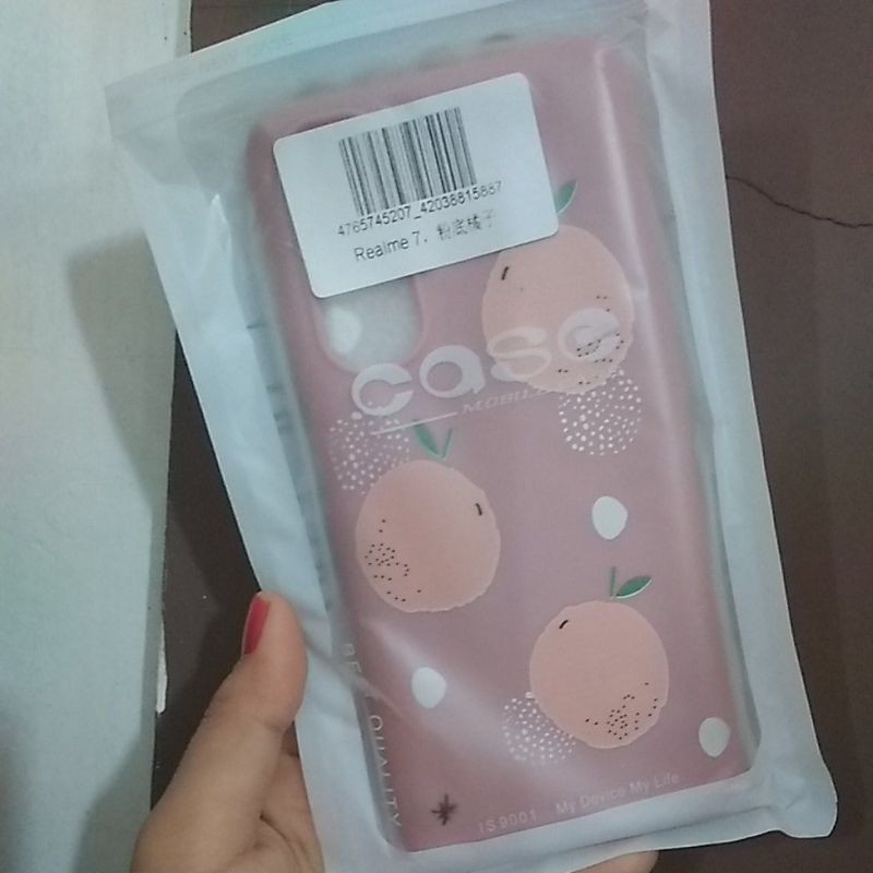 soft case casing hp realmi 7 warna pink