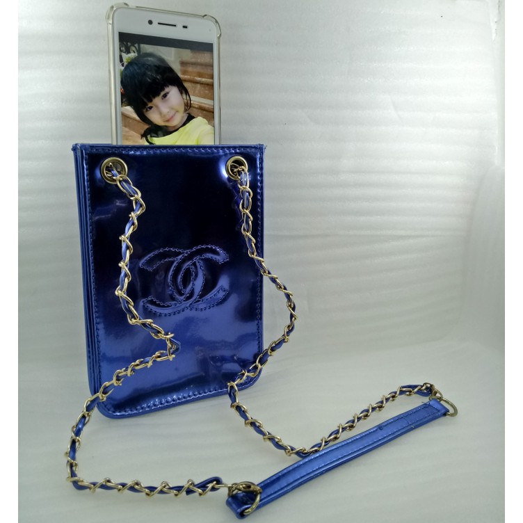 Tas Sarung Universal Chanel Selempang  HP Samsung IPhone Oppo Xiaomi