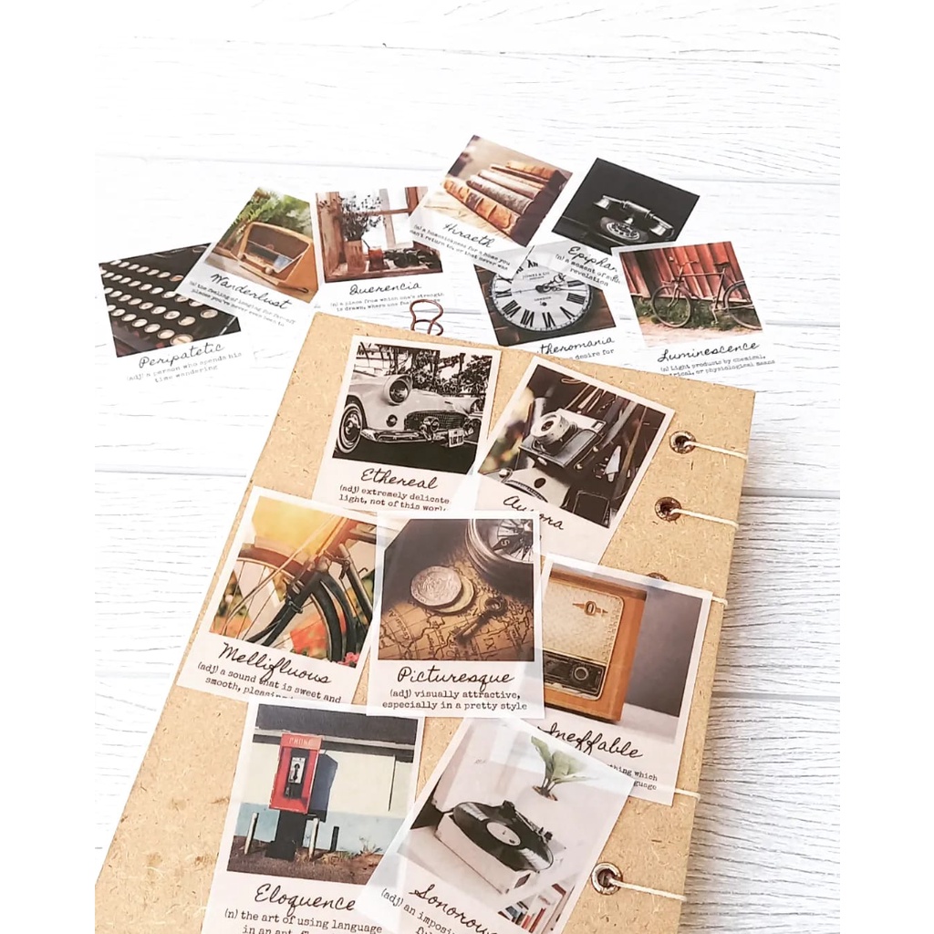 

PAPERIKO| 45 pcs Words Paper/ Kalkir Dekorasi Bujo Planner