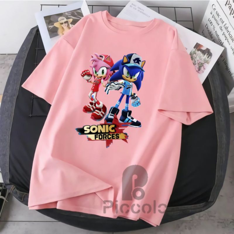 kaos anak anak/pakaian/motif sonic terbaru