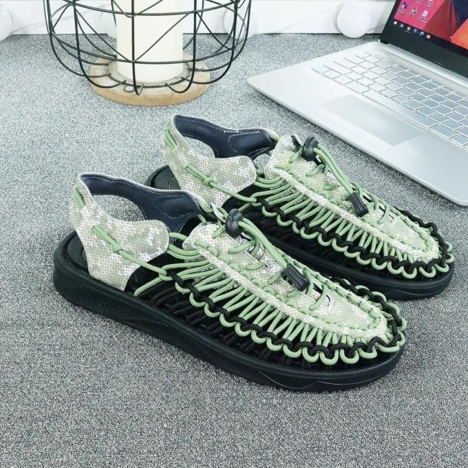 Sepatu Sendal Pria Rajut Anyam Sandal Sepatu Rajut Premium