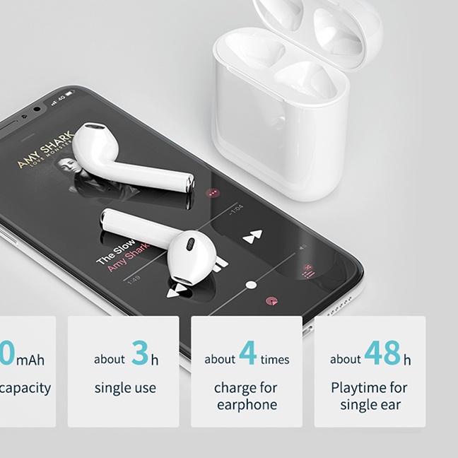 ☝ YLV Headset Bluetooth Earphones True Wireless Earphone Stereo HIFI Sentuh Earbud With Microphone ✧