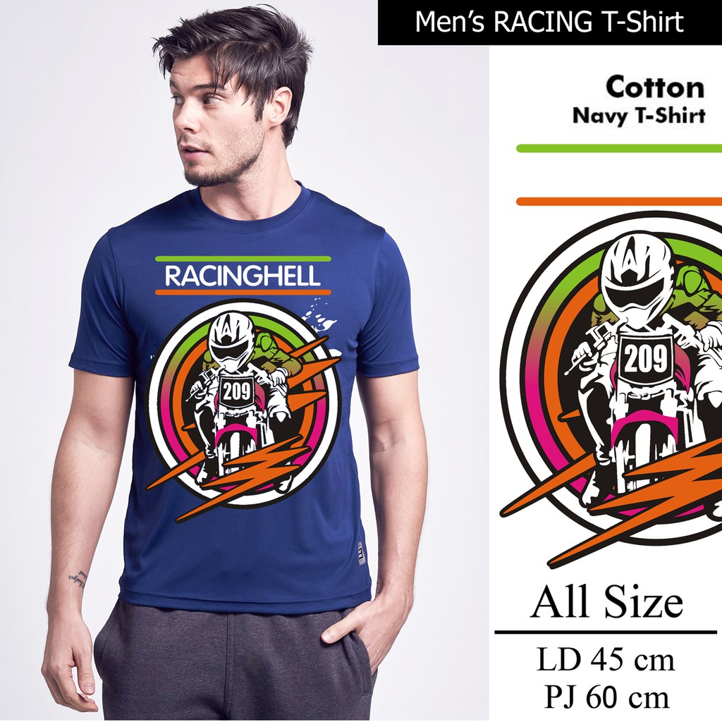 Bess - Kaos Distro Pria Murah / Kaos Pria RACING HELL 06