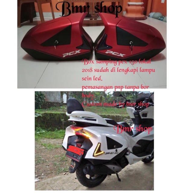 Side box pcx 150 lokal box samping sidebox pcx 150 lokal+sein led