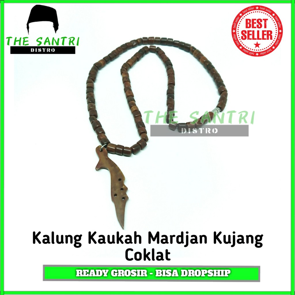 Kalung Kokka Kujang/Kalung Kaukah Mardjan Kujang Coklat/Kokka Original/Kokka Ori/Kaukah Dijamin Asli